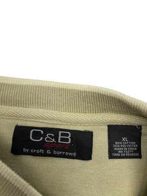 Khaki C&B Sweatshirt Men's XL Northern Pole Vintage Wholesale 