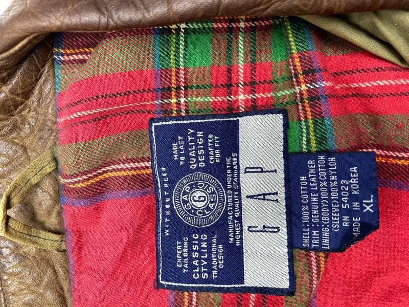 Khaki GAP Harrington Jacket Men's XL Northern Pole Vintage Wholesale 