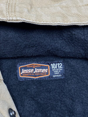 Khaki Jesse James Workwear Jacket Women's Large Northern Pole Vintage Wholesale 