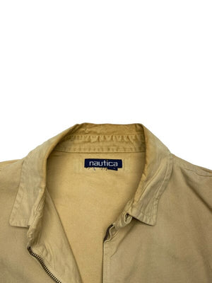 Khaki Nautica Harrington Jacket Men's Large Northern Pole Vintage Wholesale 