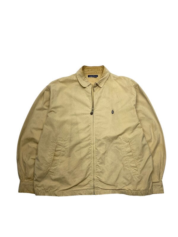 Khaki Nautica Harrington Jacket Men's Large Northern Pole Vintage Wholesale 