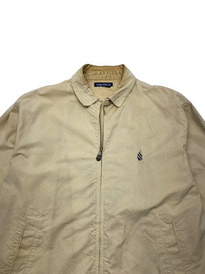 Khaki Nautica Harrington Jacket Men's Large Northern Pole Vintage Wholesale 