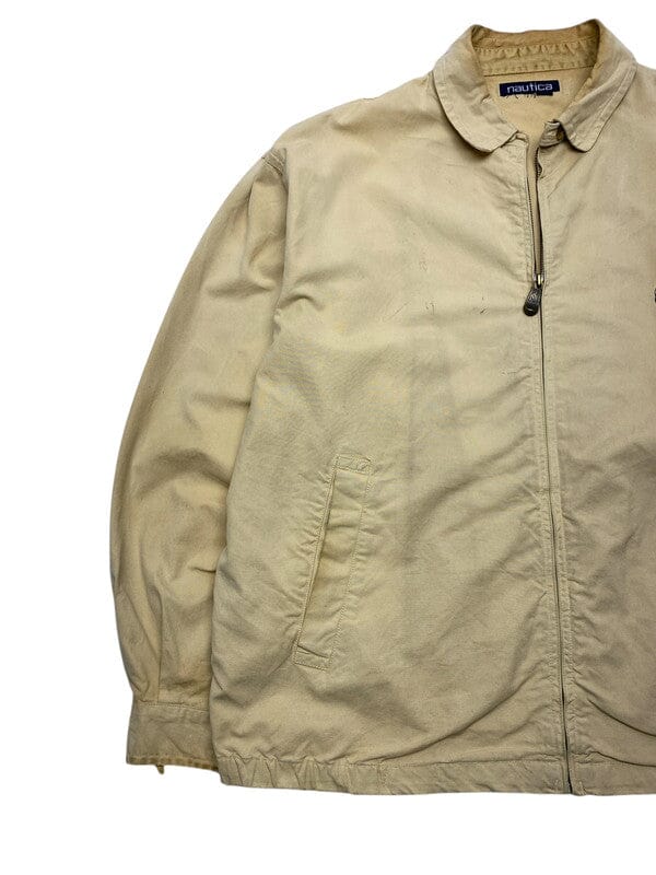 Khaki Nautica Harrington Jacket Men's Large Northern Pole Vintage Wholesale 