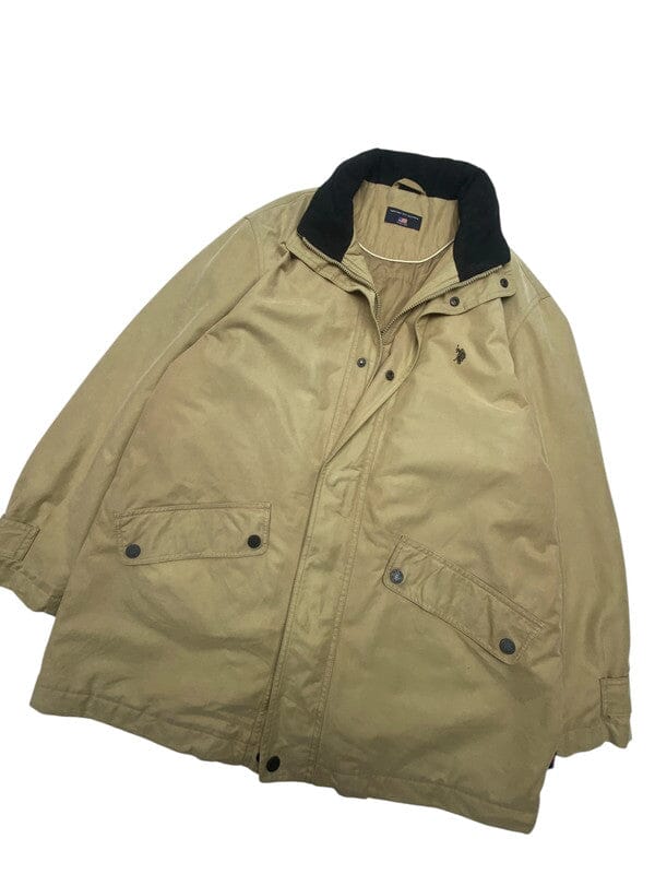 Khaki USA Polo Association Parka Men's XL Northern Pole Vintage Wholesale 