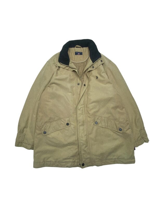 Khaki USA Polo Association Parka Men's XL Northern Pole Vintage Wholesale 