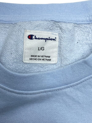 Light Blue Champion Sweatshirt Men's Large Northern Pole Vintage Wholesale 