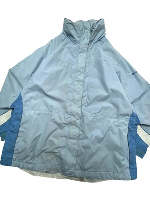Light Blue Columbia Raincoat Women's XL Northern Pole Vintage Wholesale 