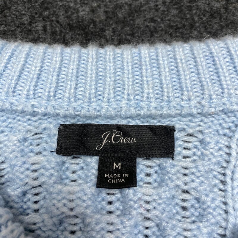 Light Blue J.Crew Knitted Jumper Medium Northern Pole Vintage Wholesale 