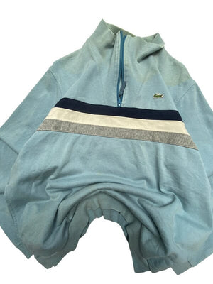 Light Blue Lacoste Half-zip Sweatshirt Men's Medium Northern Pole Vintage Wholesale 