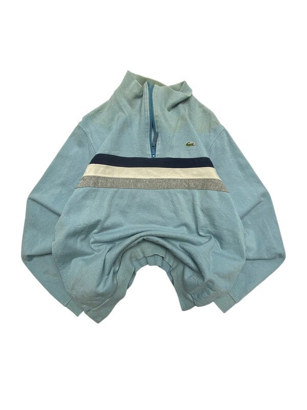 Light Blue Lacoste Half-zip Sweatshirt Men's Medium Northern Pole Vintage Wholesale 