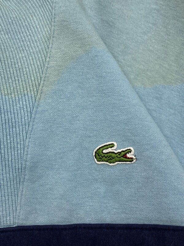 Light Blue Lacoste Half-zip Sweatshirt Men's Medium Northern Pole Vintage Wholesale 