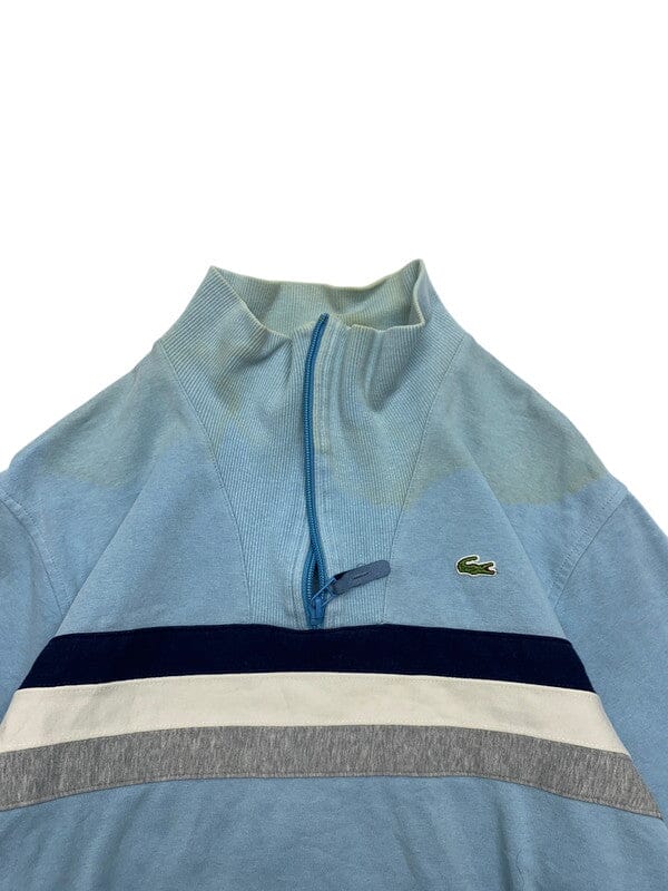 Light Blue Lacoste Half-zip Sweatshirt Men's Medium Northern Pole Vintage Wholesale 