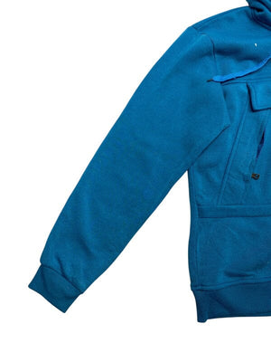 Light Blue Napapijri Fleece Anorak Jacket Women's XXL Northern Pole Vintage Wholesale 