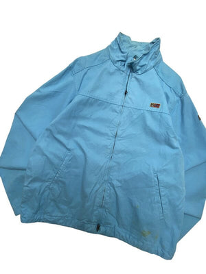 Light Blue Napapijri Windbreaker Men's Large Northern Pole Vintage Wholesale 