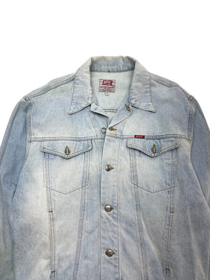 Light Blue Rifle Denim Jacket Women's Large Northern Pole Vintage Wholesale 