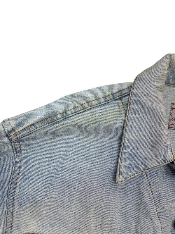 Light Blue Rifle Denim Jacket Women's Large Northern Pole Vintage Wholesale 