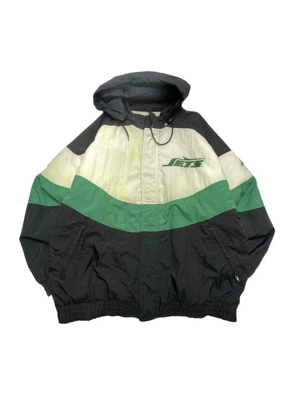 Multi-colour NFL Jets Windbreaker Men's XL Northern Pole Vintage Wholesale 