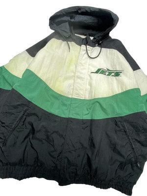 Multi-colour NFL Jets Windbreaker Men's XL Northern Pole Vintage Wholesale 