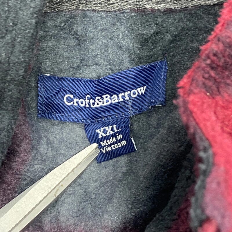 Multicolour Croft & Barrow 1/4 Zip-up Fleece Sweatshirt Men's XXL Northern Pole Vintage Wholesale 