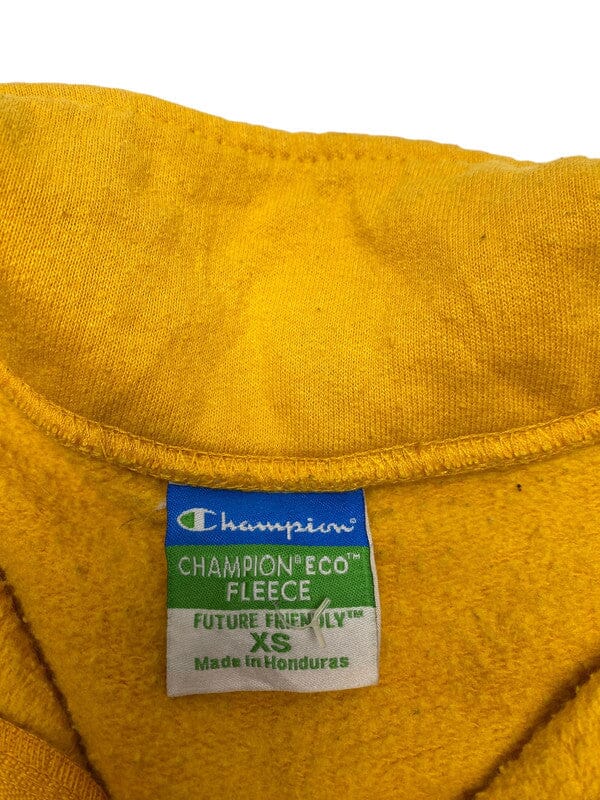 Mustard Champion Badge Hoodie Men's XS Northern Pole Vintage Wholesale 