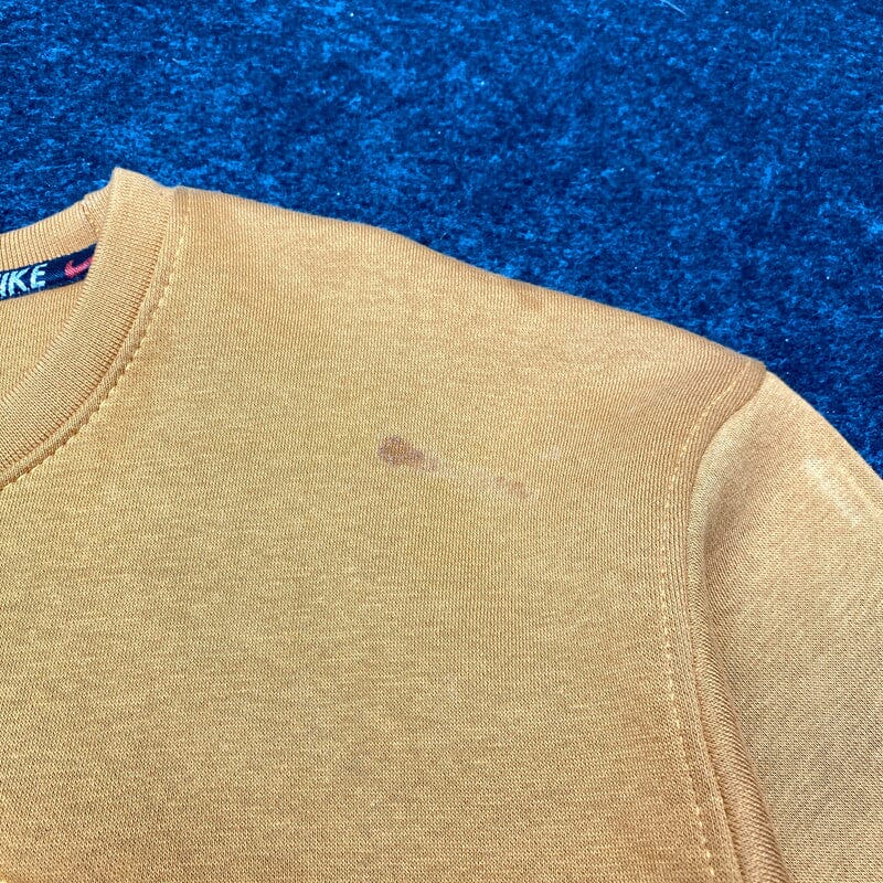 Mustard Nike Logo T-shirt Men's Large Northern Pole Vintage Wholesale 