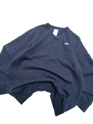 Navy Adidas Chest Embroidery Sweatshirt Men's Large Northern Pole Vintage Wholesale 