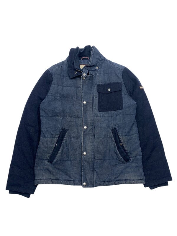 Navy and Blue Tommy Hilfiger Jacket Women's XL Northern Pole Vintage Wholesale 