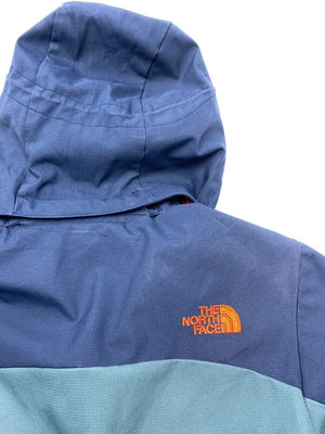 Navy and Turquoise North Face Raincoat Men's Small Northern Pole Vintage Wholesale 