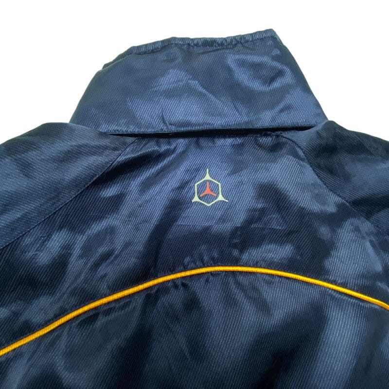 Navy and White Asics Windbreaker Men's Large Northern Pole Vintage Wholesale 