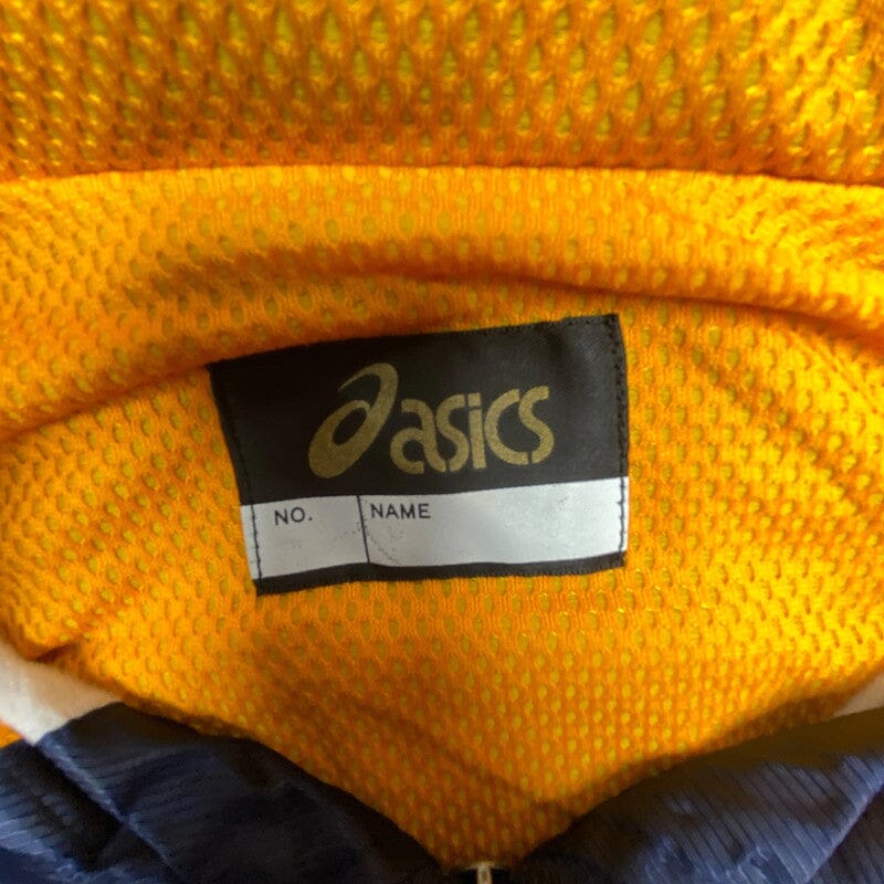 Navy and White Asics Windbreaker Men's Large Northern Pole Vintage Wholesale 