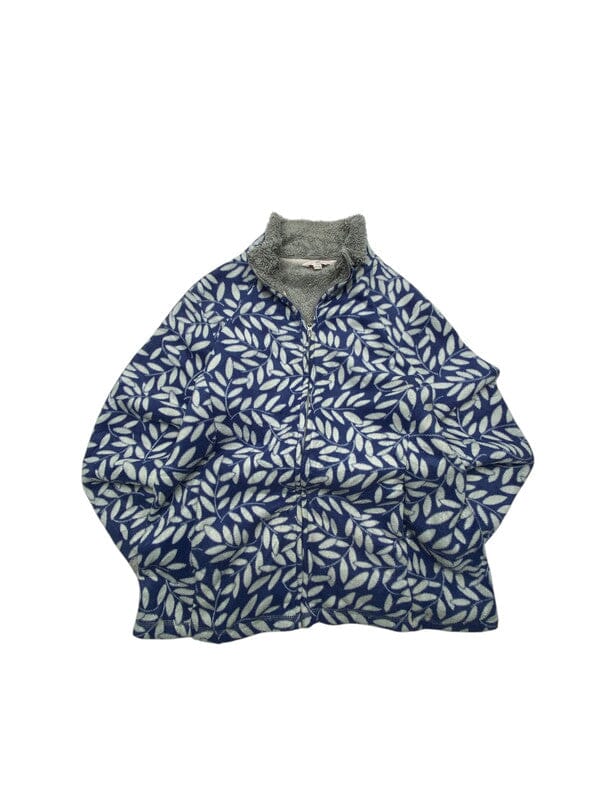 Navy and White Fleece Women's Large Northern Pole Vintage Wholesale 