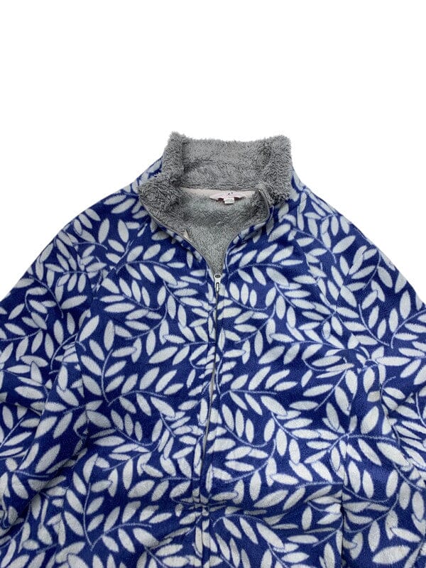 Navy and White Fleece Women's Large Northern Pole Vintage Wholesale 
