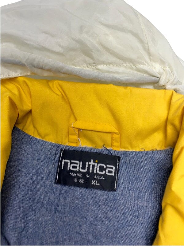 Navy and White Nautica Raincoat Men's XL Northern Pole Vintage Wholesale 