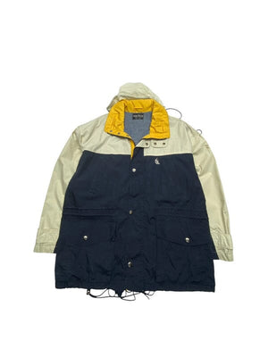 Navy and White Nautica Raincoat Men's XL Northern Pole Vintage Wholesale 