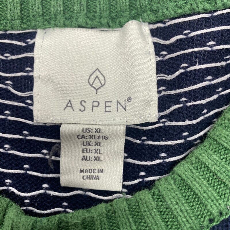 Navy Aspen Knitwear Jumper Men's XL Northern Pole Vintage Wholesale 