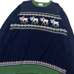 Navy Aspen Knitwear Jumper Men's XL Northern Pole Vintage Wholesale 