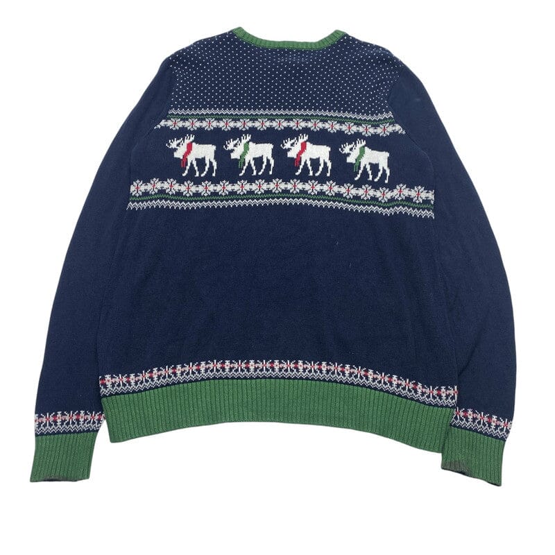 Navy Aspen Knitwear Jumper Men's XL Northern Pole Vintage Wholesale 