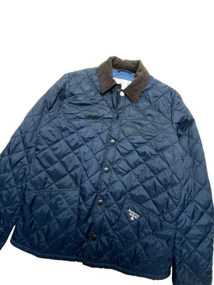 Navy Barbour Quilted Jacket Men's XS Northern Pole Vintage Wholesale 