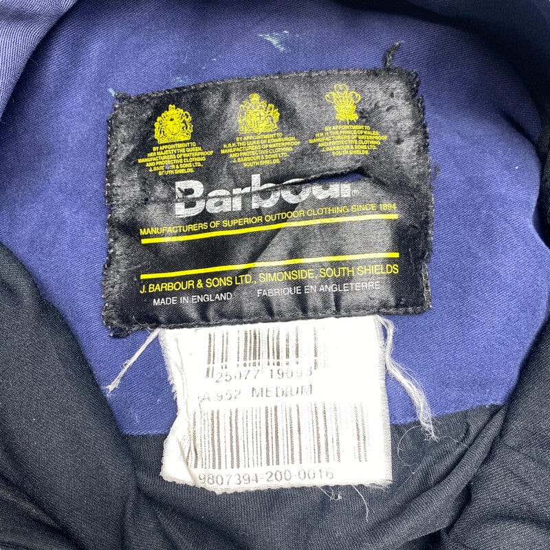 Navy Barbour Utility Jacket Men's Large Northern Pole Vintage Wholesale 