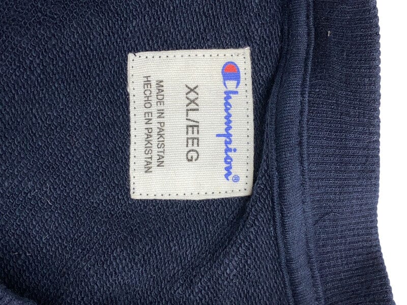 Navy Champion Chest Logo Sweater Men's XXL Northern Pole Vintage Wholesale 