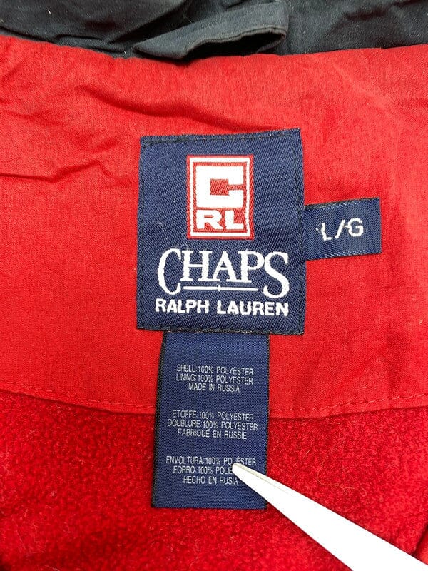 Navy CHAPS Ralph Lauren Bomber Jacket Men's Large Northern Pole Vintage Wholesale 