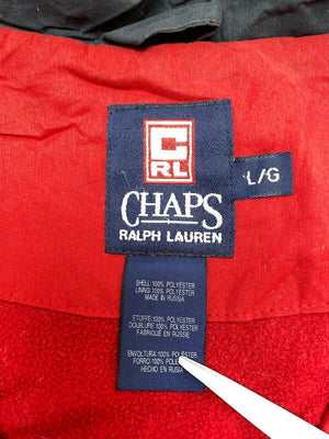 Navy CHAPS Ralph Lauren Bomber Jacket Men's Large Northern Pole Vintage Wholesale 