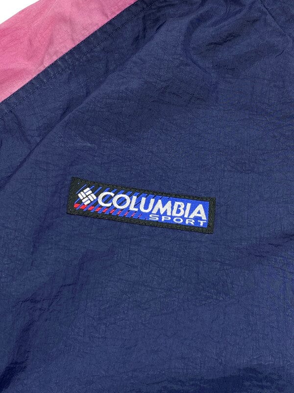 Navy Columbia Half-zip Windbreaker Women's XL Northern Pole Vintage Wholesale 