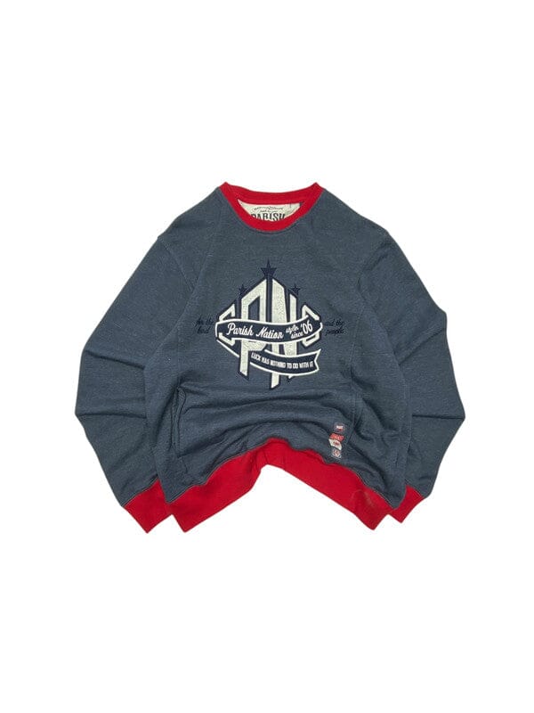 Navy Embroidery Sweatshirt Women's XL Northern Pole Vintage Wholesale 