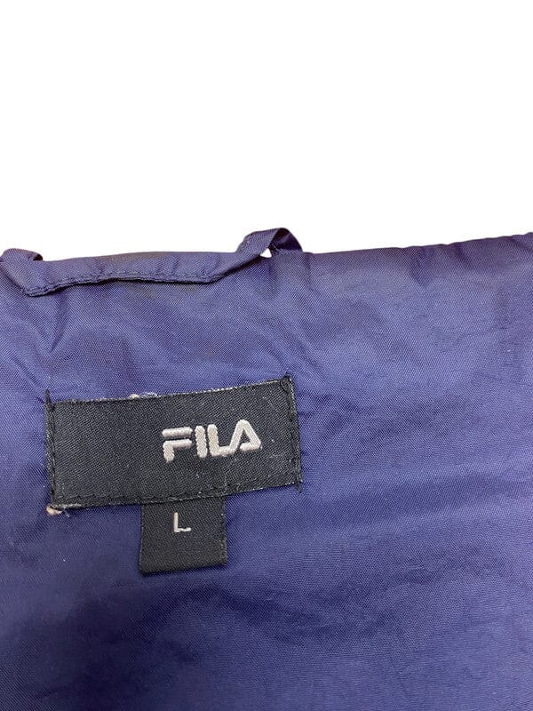 Navy Fila Puffer Gilet Men's Large Northern Pole Vintage Wholesale 