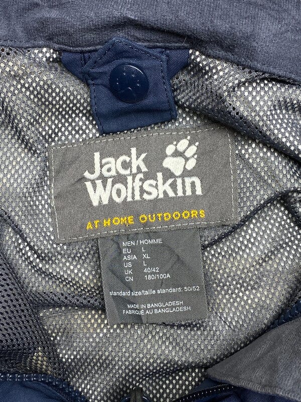 Navy Jack Wolfskin Softshell Jacket Men's Large Northern Pole Vintage Wholesale 