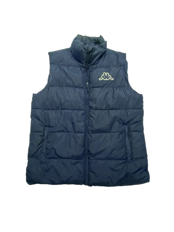 Navy Kappa Puffer Gilet Men's Large Northern Pole Vintage Wholesale 