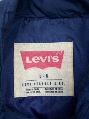 Navy Levi's Down Jacket Men's Large Northern Pole Vintage Wholesale 