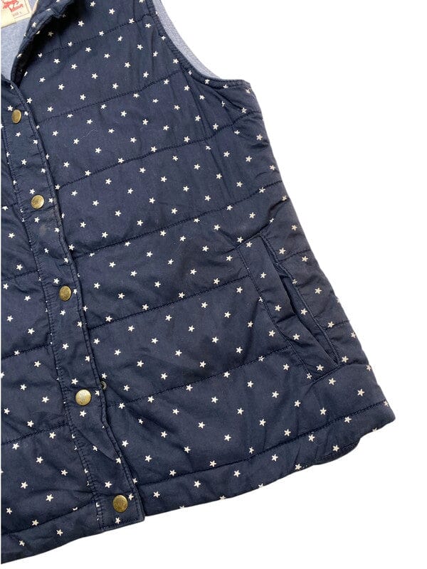 Navy Levi's Star Gilet Women's Large Northern Pole Vintage Wholesale 