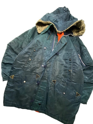 Navy Parka Men's XL Northern Pole Vintage Wholesale 